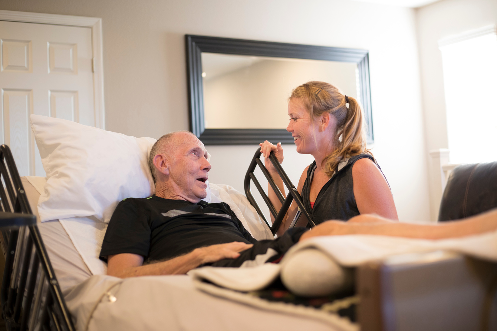 Elderly Hospice Patient with Daughter